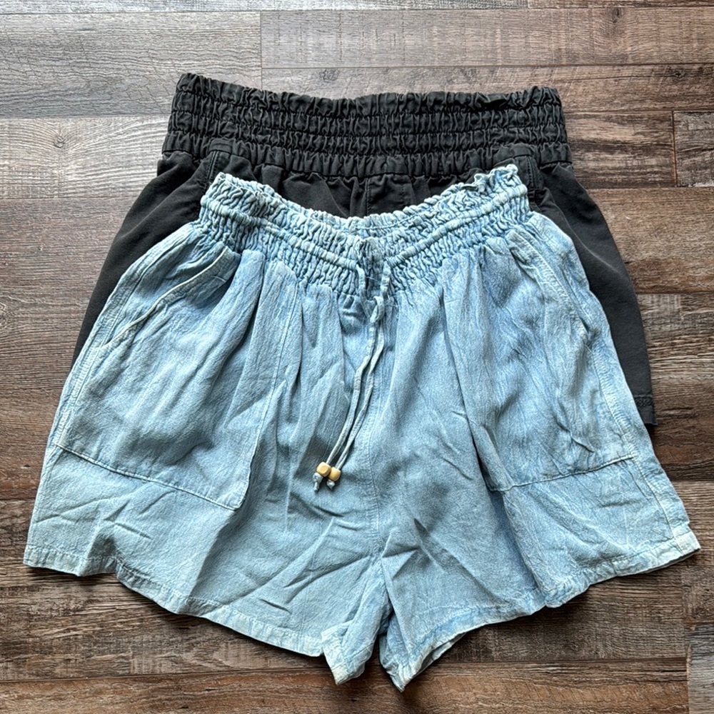 Stylish Women's Black and Blue Shorts ** Bundle**